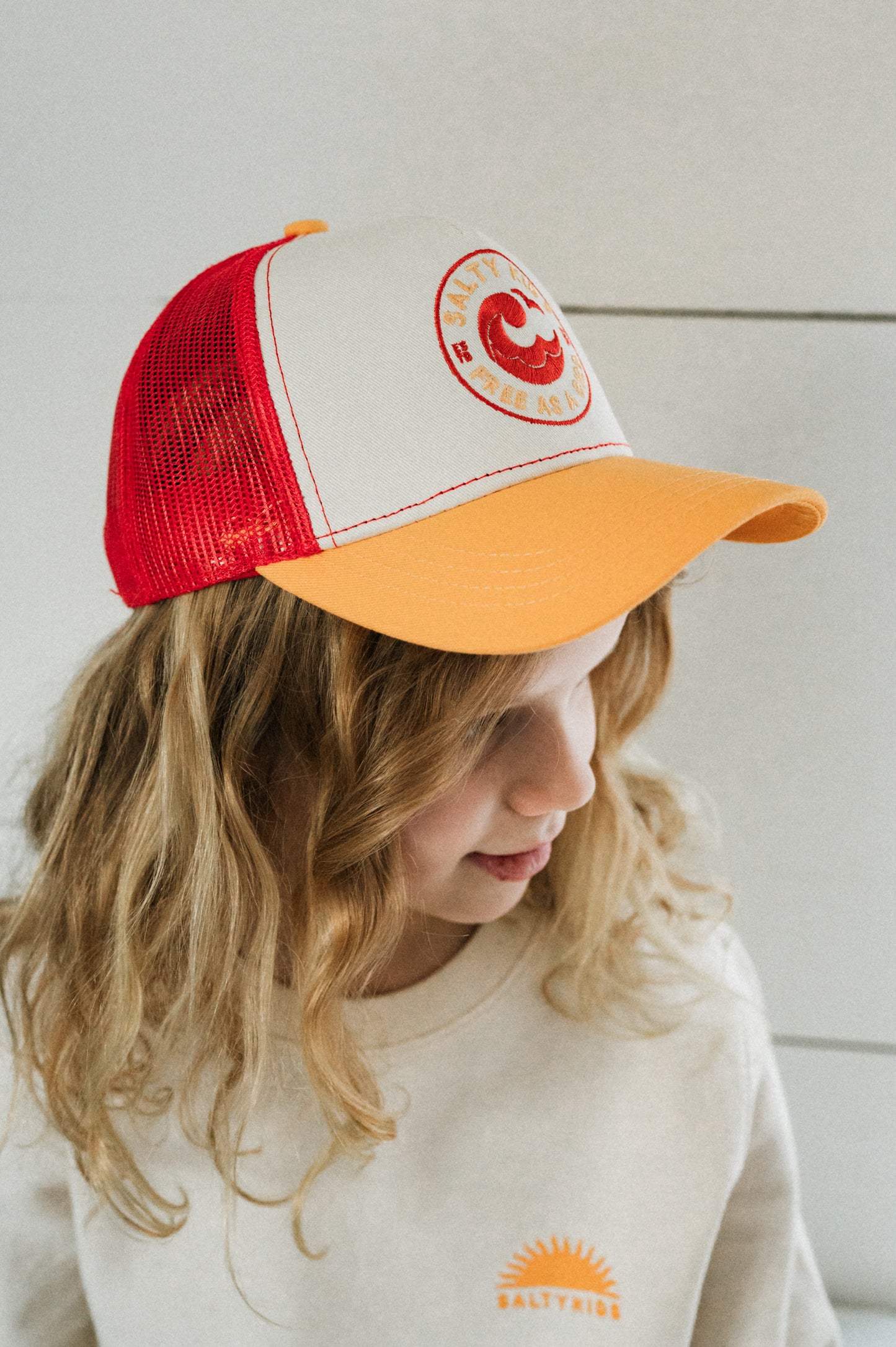 Trucker cap yellow-red