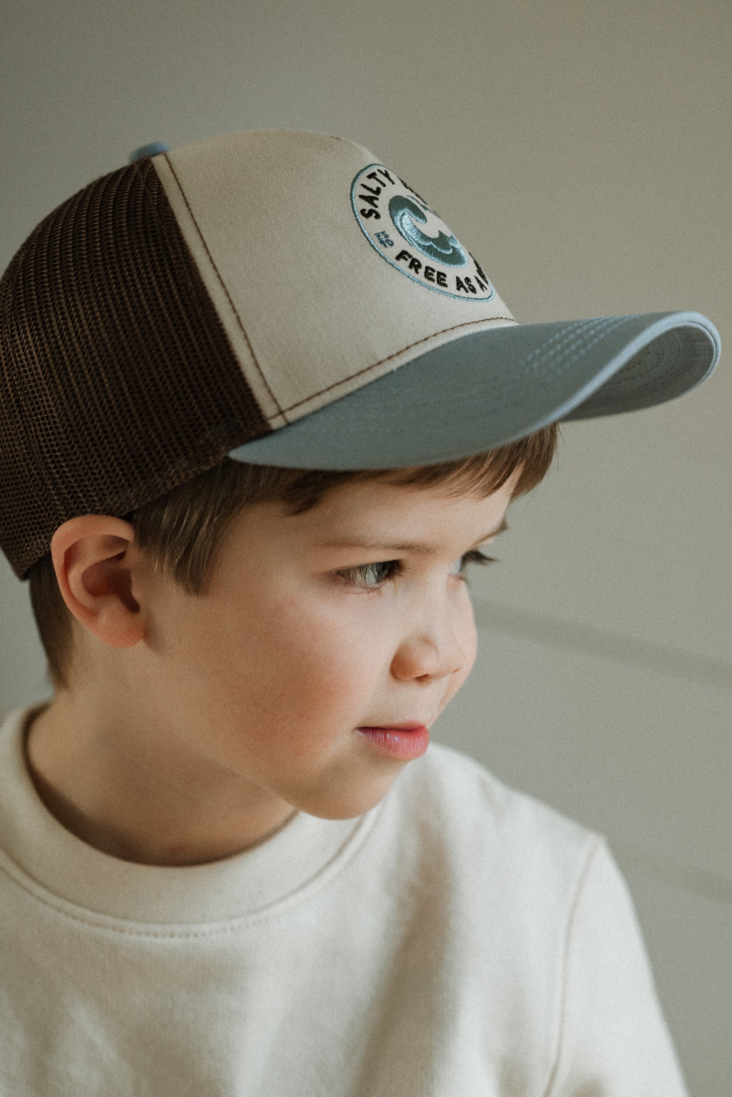 Trucker cap blue-brown