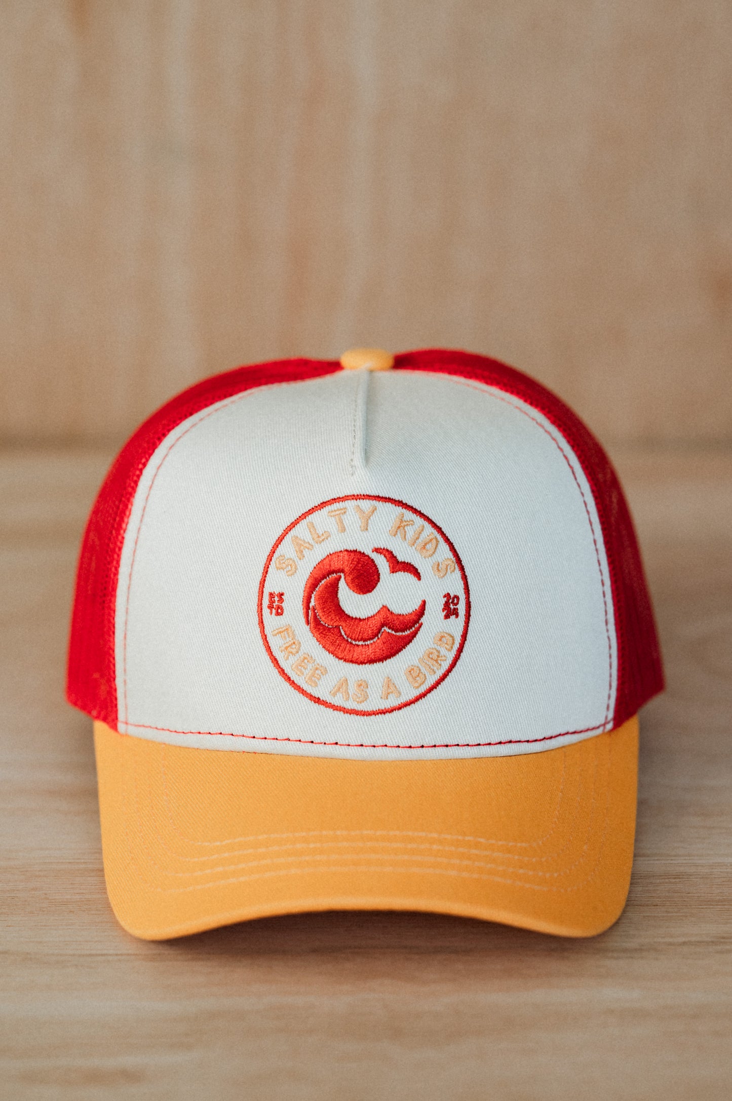 Trucker cap yellow-red