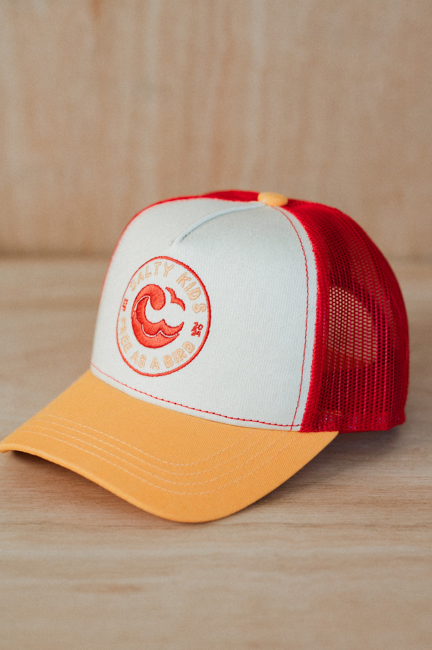 Trucker cap yellow-red