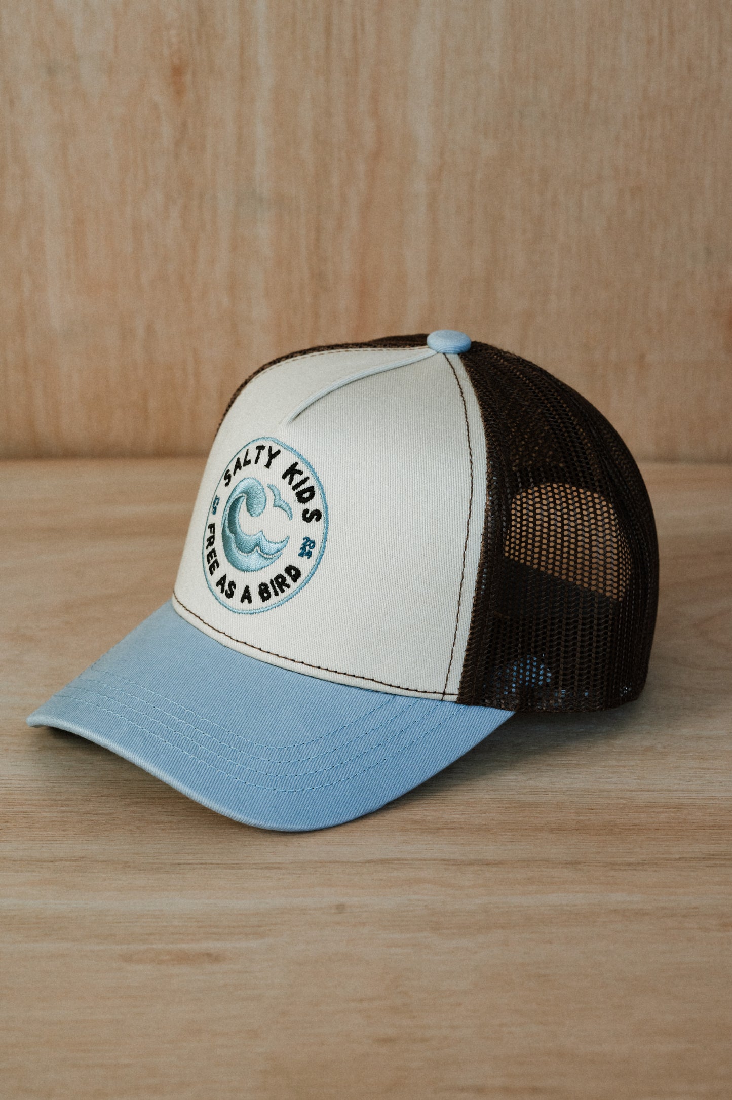 Trucker cap blue-brown