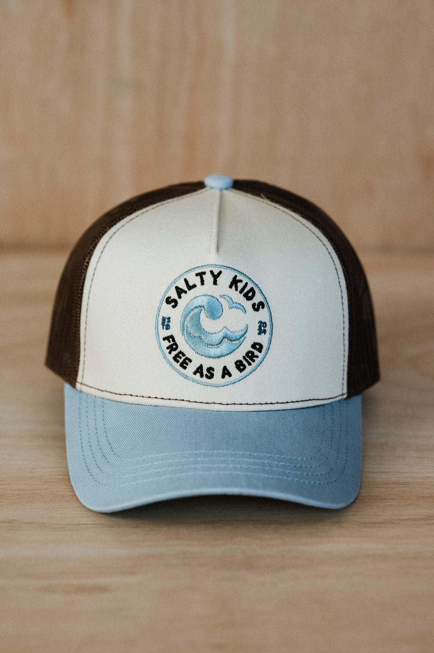 Trucker cap blue-brown