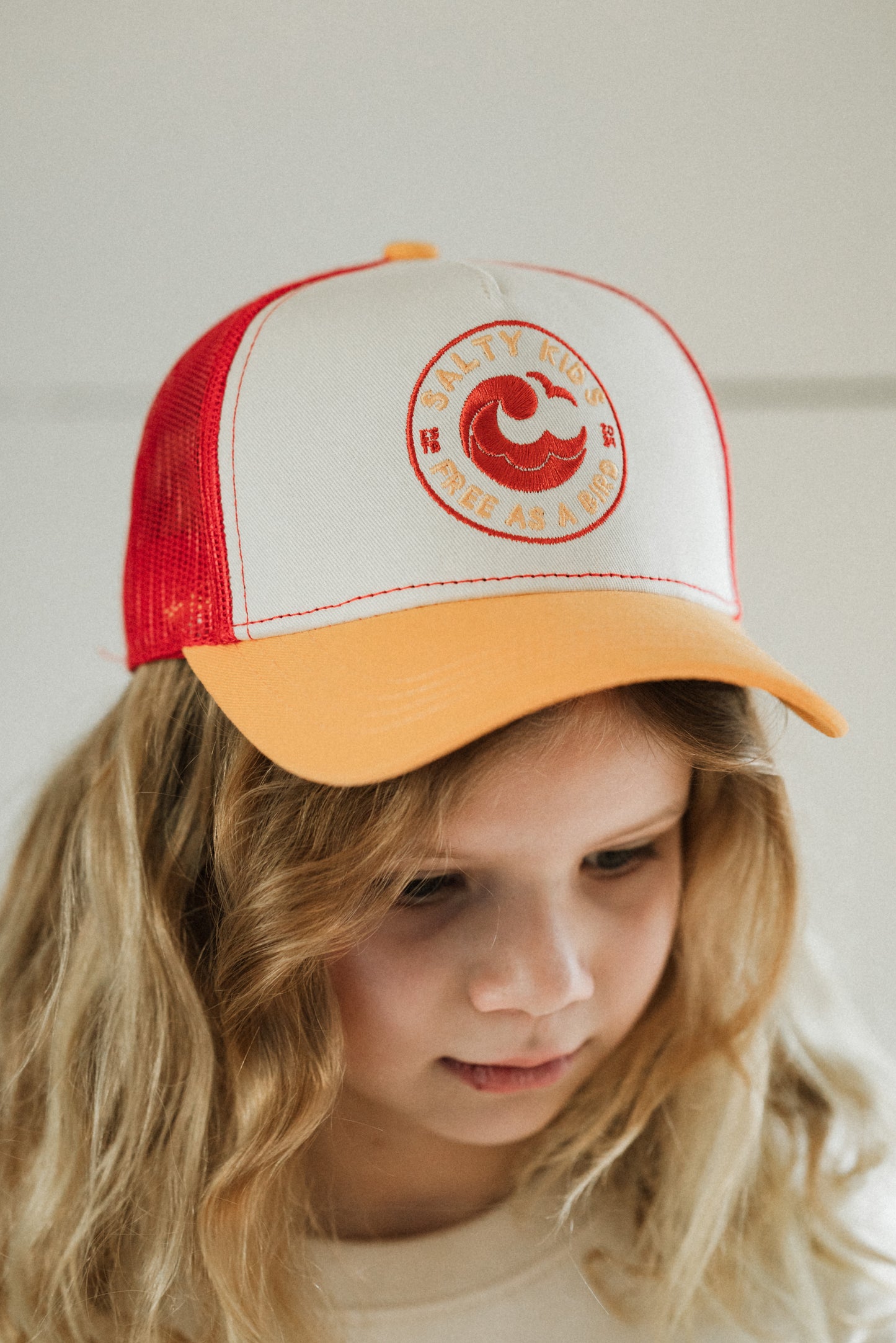 Trucker cap yellow-red